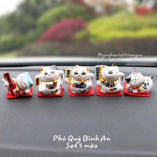 Set Mèo Mini Trang Trí oto