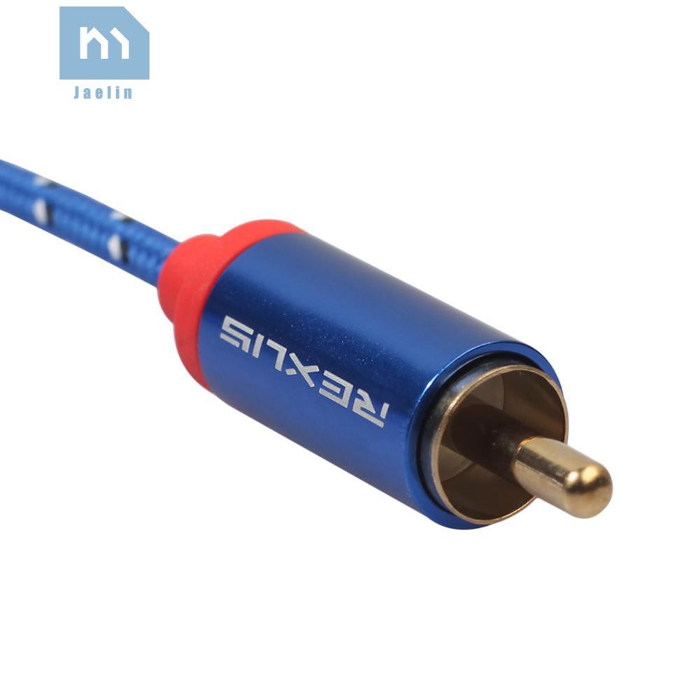 Cáp âm thanh từ giắc cắm 3.5mm Male sang 2 RCA Male Aux