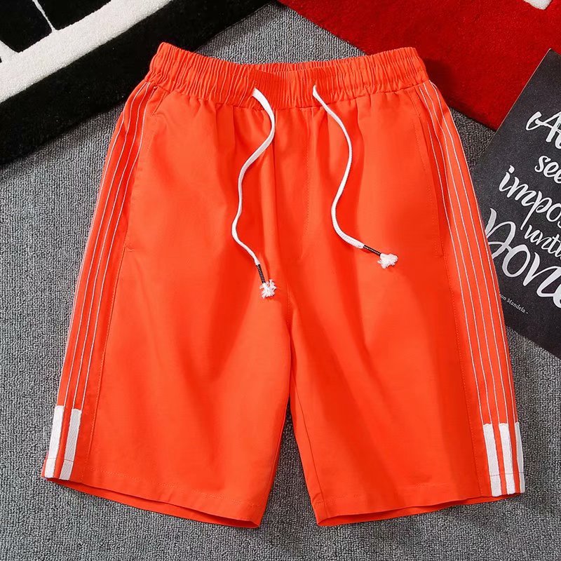 Small striped shorts men's casual Korean version of the trend of summer tide brand outer wear five-point pants slim thin harem sweatpants