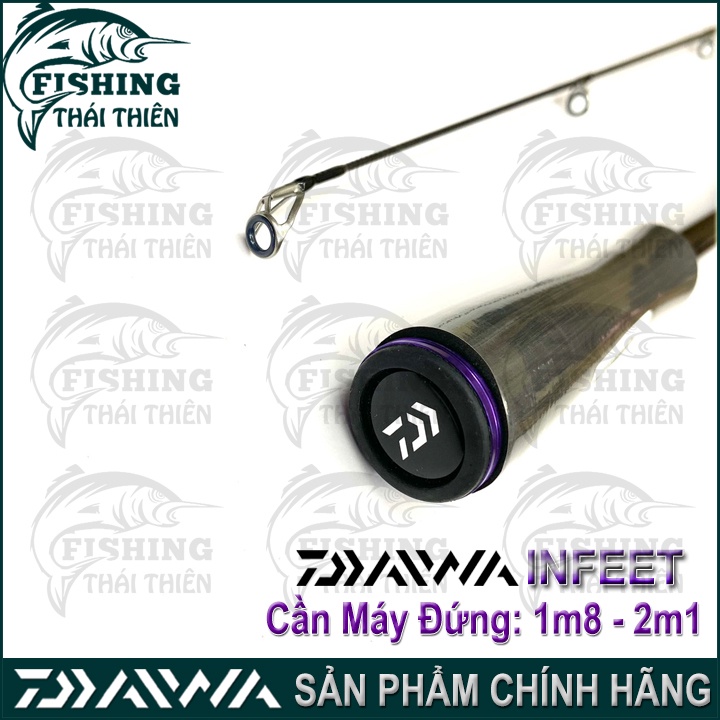 Cần Câu Cá Daiwa Infeet 602MS, 702MS Cần Lure Máy Đứng 1m80, 2m14 Khoen Pat Fuji Fazlite Hàng Chính Hãng