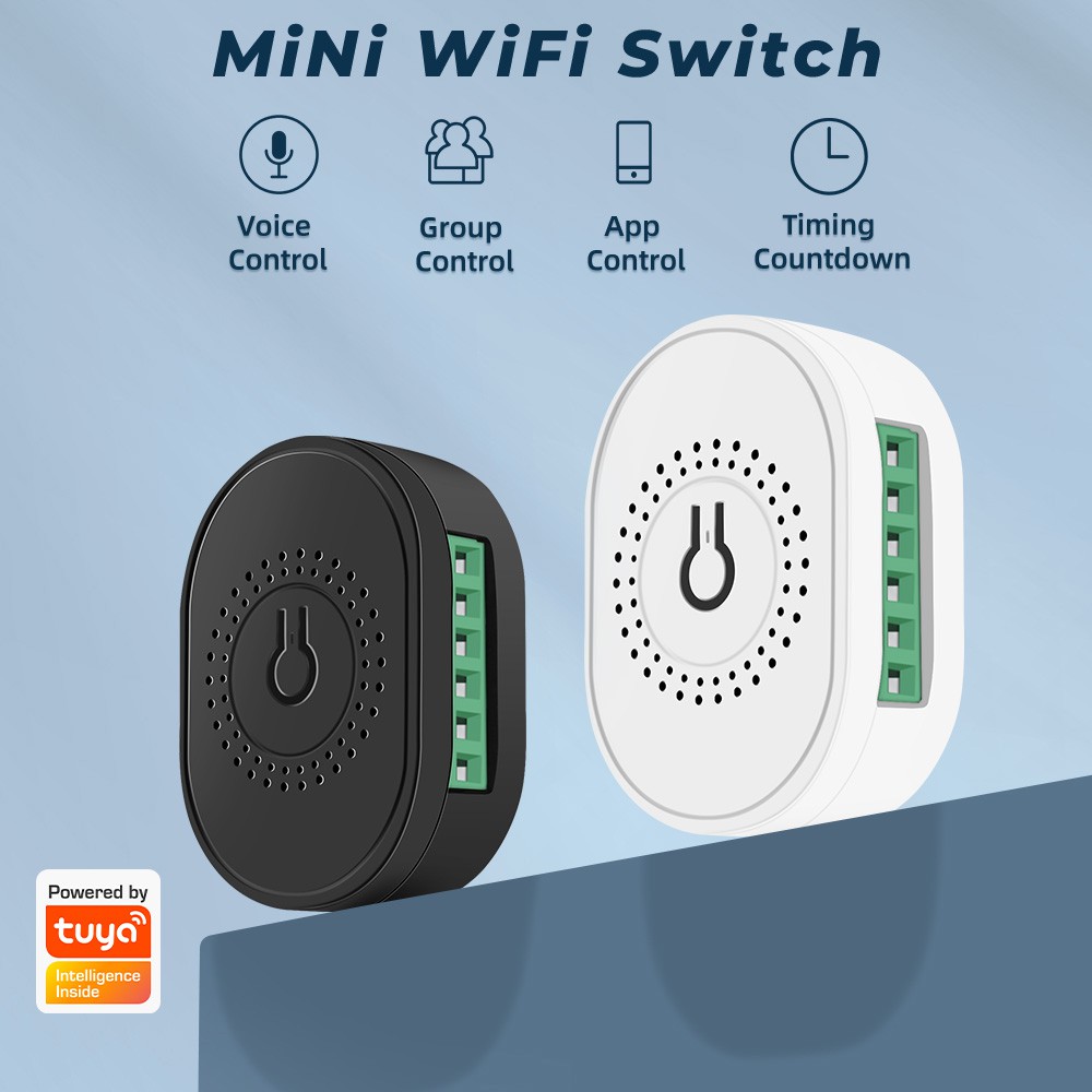 Công Tắc Điều Khiển Wifi SMATRUL 16A Hỗ Trợ Điều Khiển Giọng Nói Google Home Alexa Và Ứng Dụng Tuya Smart Life