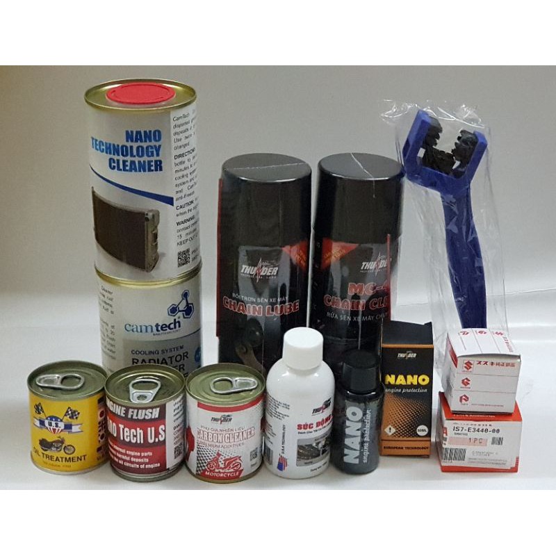 Súc rửa động cơ xe máy engine flush US HK