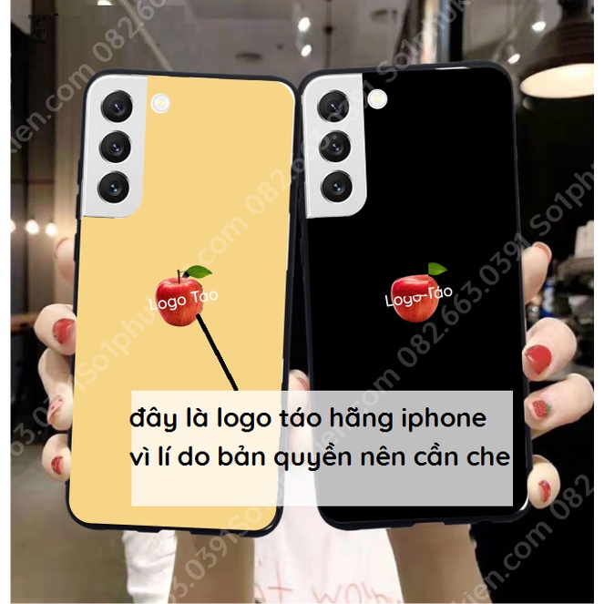 Ốp lưng Samsung S22 / S22 PLUS (S22+) / S22 ultra giả iphone ép kính nano chống bể siêu bền