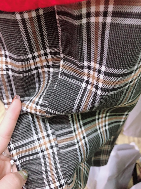 Quần suông caro ống rộng nữ ( ảnh thật ) | BigBuy360 - bigbuy360.vn