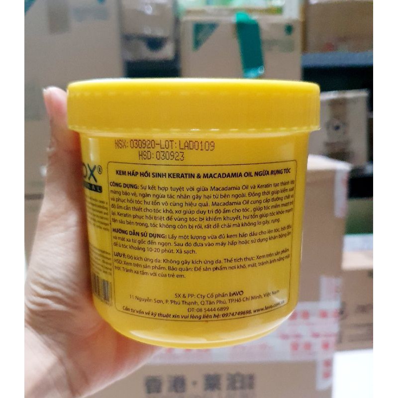 Kem hấp dầu Lavox Phục Hồi Tóc Khô Xơ, Hư Tổn 500ml | BigBuy360 - bigbuy360.vn