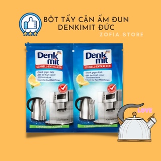Bột tẩy cặn ẤM ĐUN NƯỚC nhanh Denkmit Schnell Entkalker, set 2 gói x 25g
