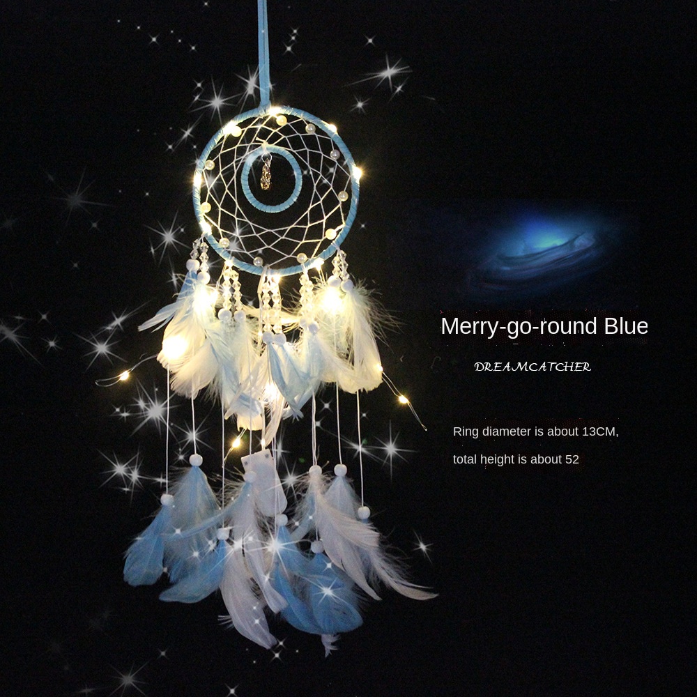 Chuông Gió Vòng Bắt Giấc Mơ Tròn Dễ Thương Cho Nữ