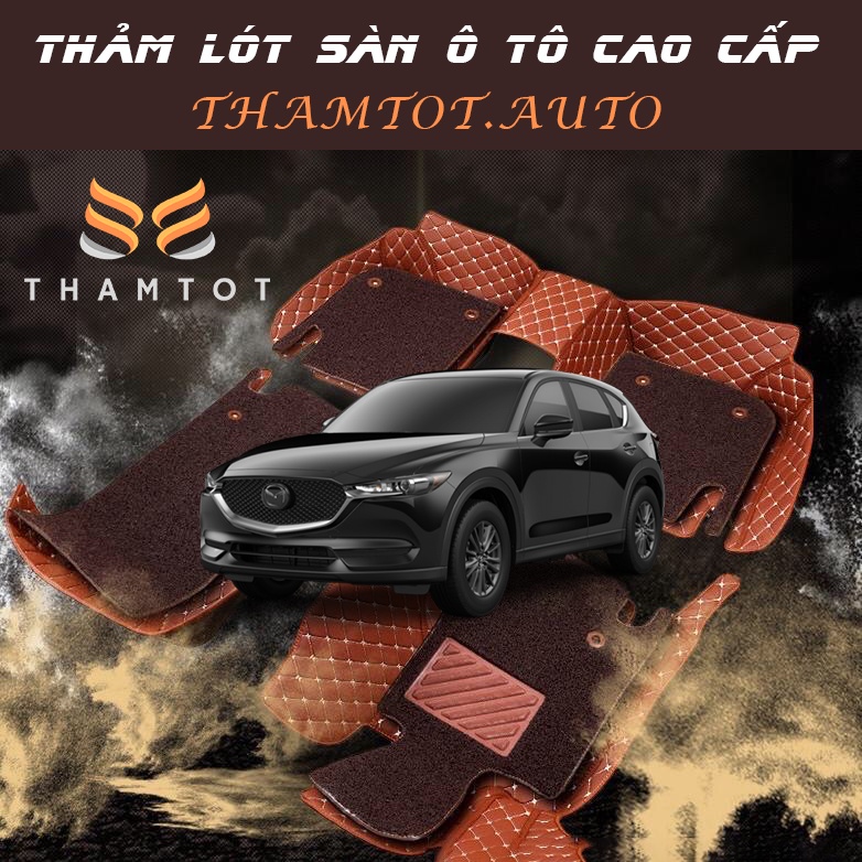 Thảm lót sàn ô tô 5D 6D Mazda CX5 2013-2022 da PU cao cấp, không mùi, giảm tiếng ồn, chống nước 100%_Thamtot90