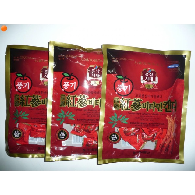 Kẹo Nhân Sâm Đỏ Red Ginseng Hàn Quốc 200g