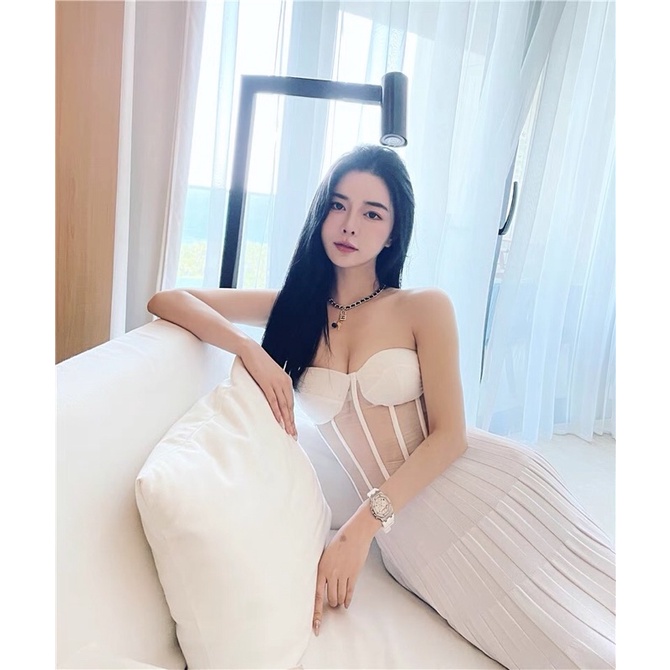 Bella Corset Trong Suốt Định hình siết eo mặc trong váy cưới
