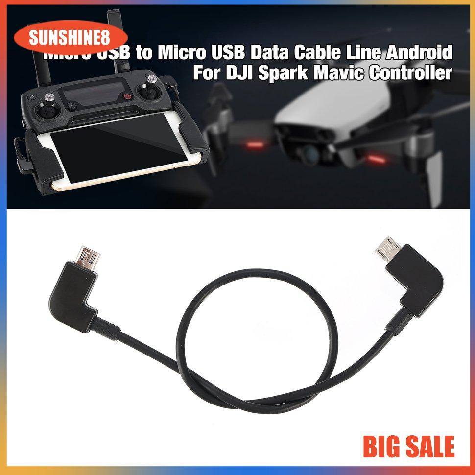 (0504) Dây Cáp Chuyển Đổi Từ Micro Usb Sang Micro Usb Cho Bộ Điều Khiển Dji Spark Mavic