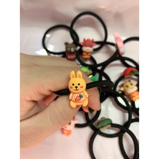 10 Thun cột tóc đính nhiều mẫu dễ thương