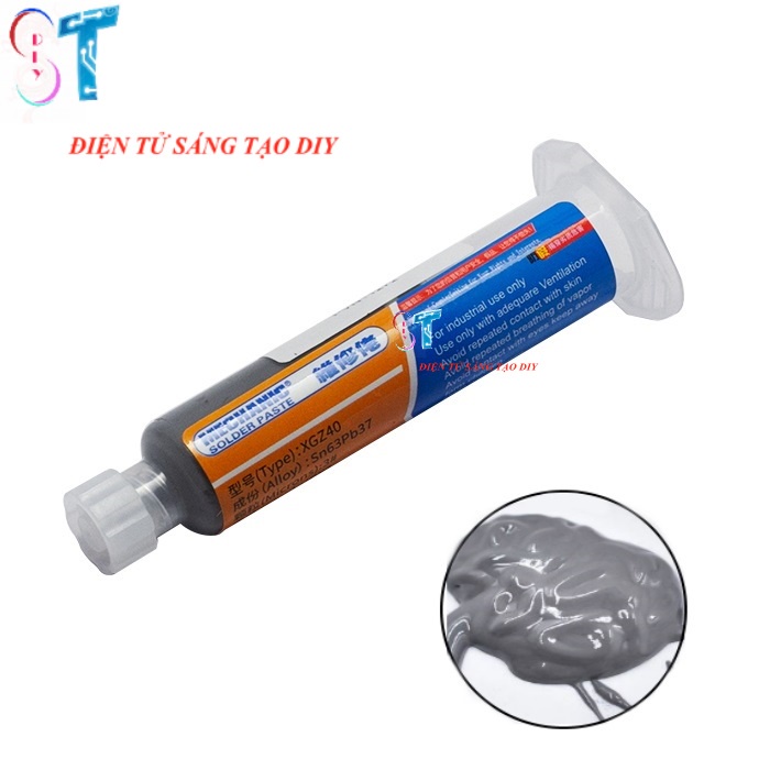 Thiếc Mechanic Solder Paste XGZ40 35g Dạng Tuýp Sn63/Pb37