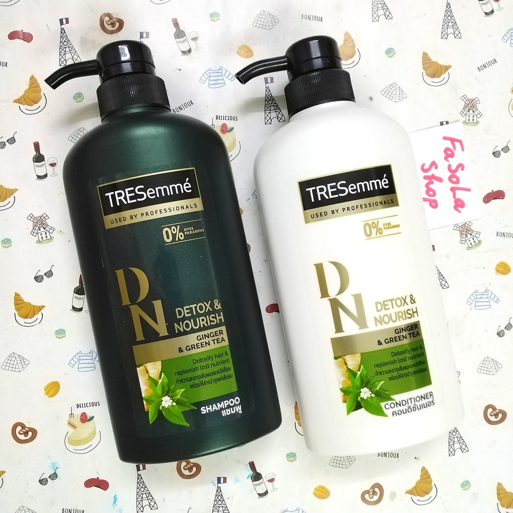 Dầu gội / Dầu xả TRESEMMÉ Thái Lan 425ml / 450ml tresemme molecular Keratin gừng trà xanh unilever mềm mượt gàu dưỡng ẩm