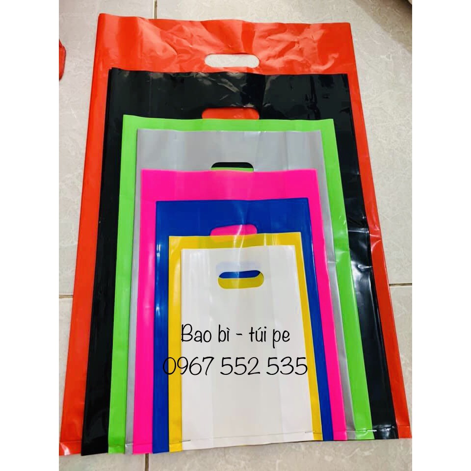 Túi nilon bóng dẻo, nhiều màu, nhiều size DÀY, BÓNG, CHẮC CHẮN, DAI