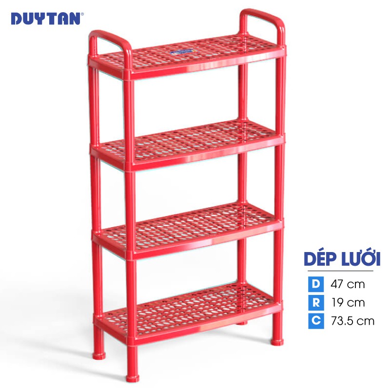 Kệ Dép Lưới Lớn Duy Tân 4 Tầng - Kích thước 47 x 19 x 78.5 cm