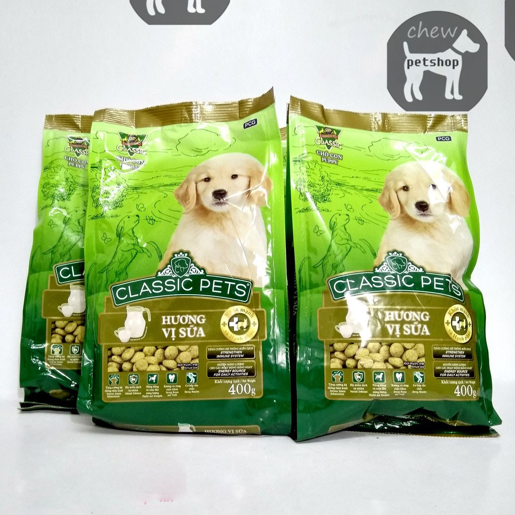 Classic Pets Puppy 400g - Thức ăn cho chó con Vị sữa - Phụ kiện chó mèo Chew petshop