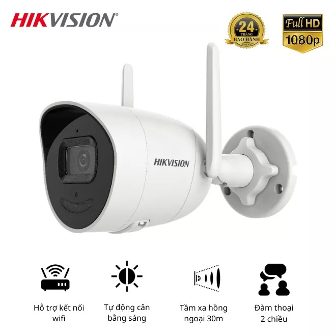 Camera IP Wifi HIKVISION DS-2CV2021G2-IDW 1080P Mẫu Mới 2022- hàng chính hãng