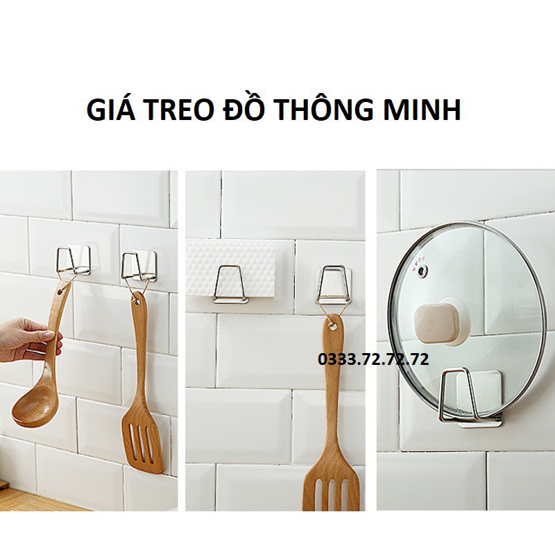 Giá Dán Tường Treo Vung, Nắp Nồi, Giá Dán Tường Tiện Ích Khu Bếp, Sử Dụng Miếng Dán 3M Chắc Chắn, Không Cần Khoang Tường