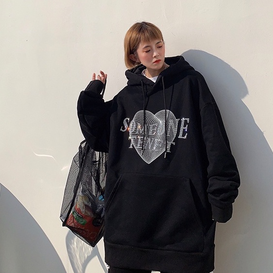 ZHELIHANGFEI Áo Nỉ Nữ Dài Tay Có Mũ Thời Trang Hàn