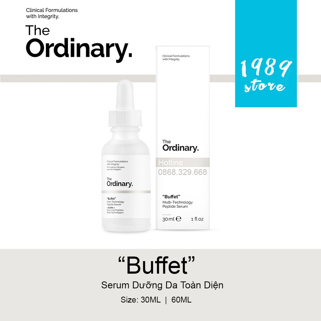 Serum Dưỡng Da Toàn Diện "Buffet" The Ordinary 30ML | 60ML