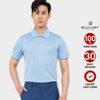 Áo polo nam cổ bẻ Biman by Biluxury 5APCB006XPA vải thun trơn form chuẩn trẻ trung lịch lãm