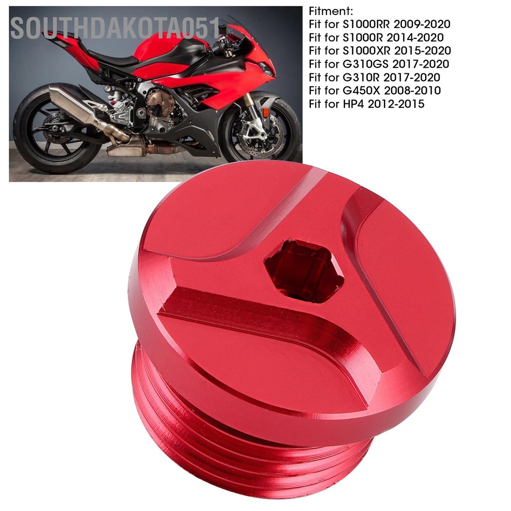 Southdakota051 Nắp nạp dầu động cơ xe máy vặn vít Phù hợp cho S1000RR S1000R S1000XR G310GS G450X HP4
