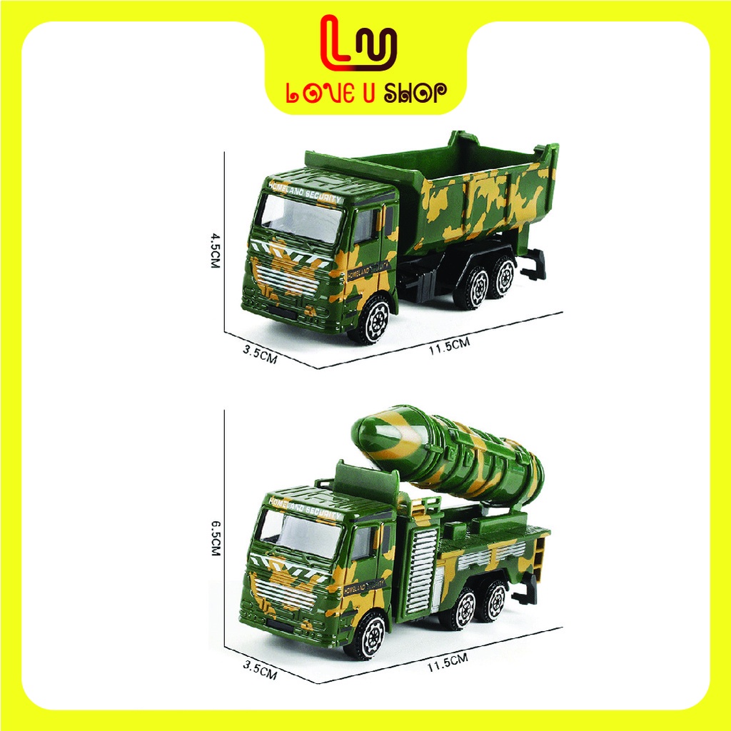 Bộ xe ô tô đồ chơi: cứu hỏa, công trình, quân sự.