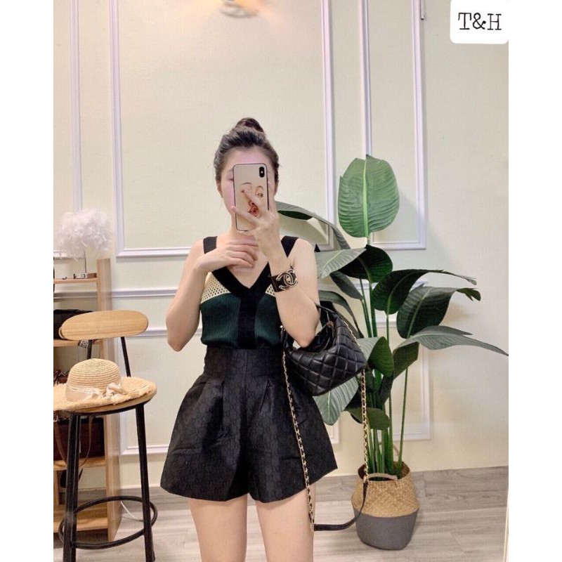 Quần sooc phồng tắc ta QC có chữ