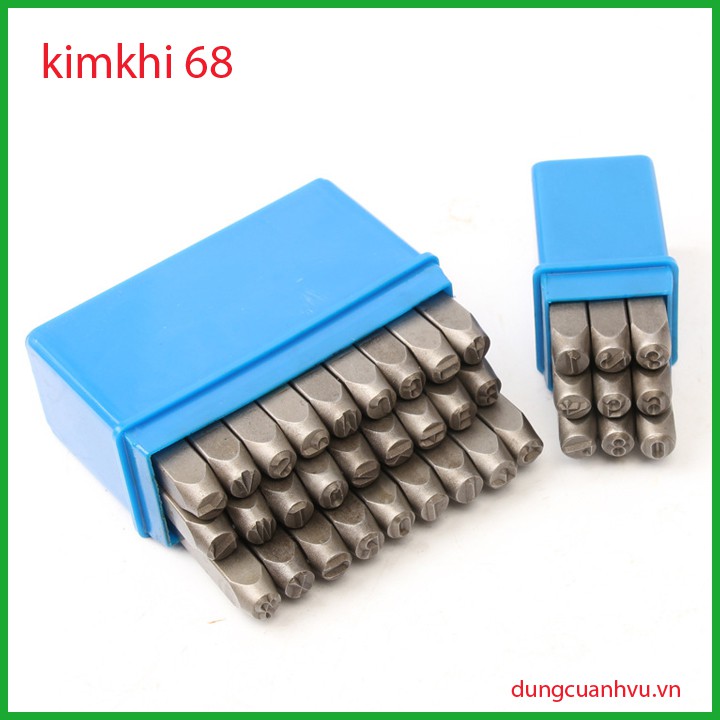 Bộ đóng số và chữ 3mm, 4mm ,5mm XUÔI