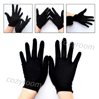 Set 12 đôi găng tay màu đen làm từ cotton