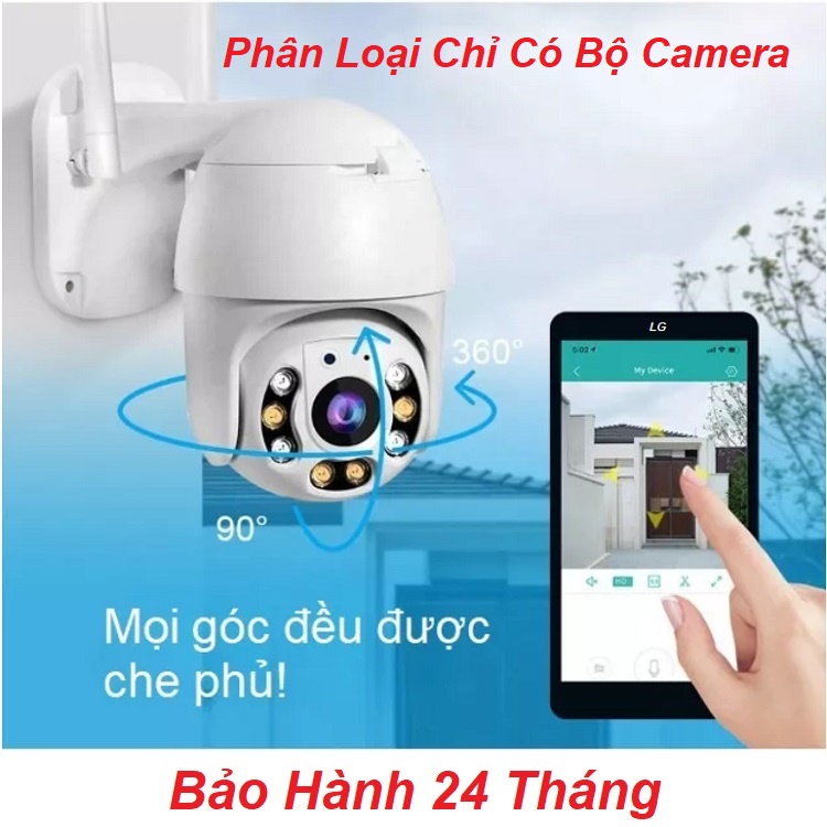 Camera IP Wifi V380 Pro, Cam Hisee SE Dùng Ngoài Trời Trong Nhà Xoay 360 - Đèn Hồng Ngoại Ban Đêm- Phát Hiện Chuyển Động