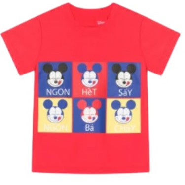 Áo thun Mickey ngắn tay Rabity cho bé 5337.5339