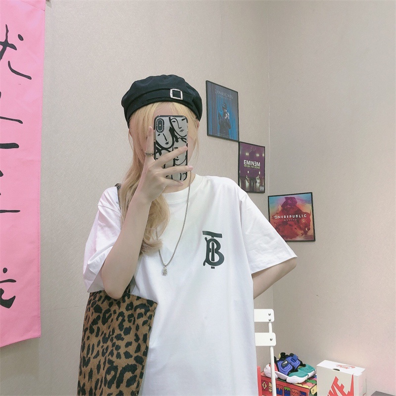 Áo Thun Tay Ngắn Cổ Tròn In Họa Tiết Cổ Điển Thời Trang Xuân Hè