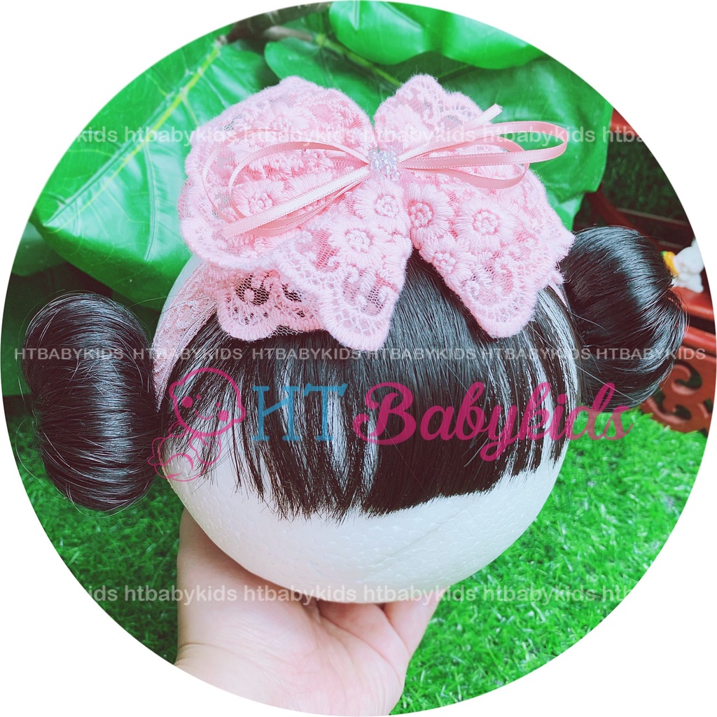 Free Ship - Băng Đô Tuban Cho Bé Gái Tóc Giả [ HÀNG LOẠI 1 ]