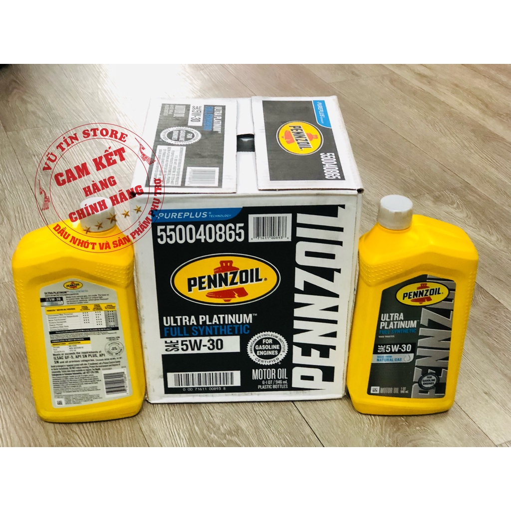 Thùng dầu động cơ tổng hợp Pennzoil Ultra Platinum 5W-30