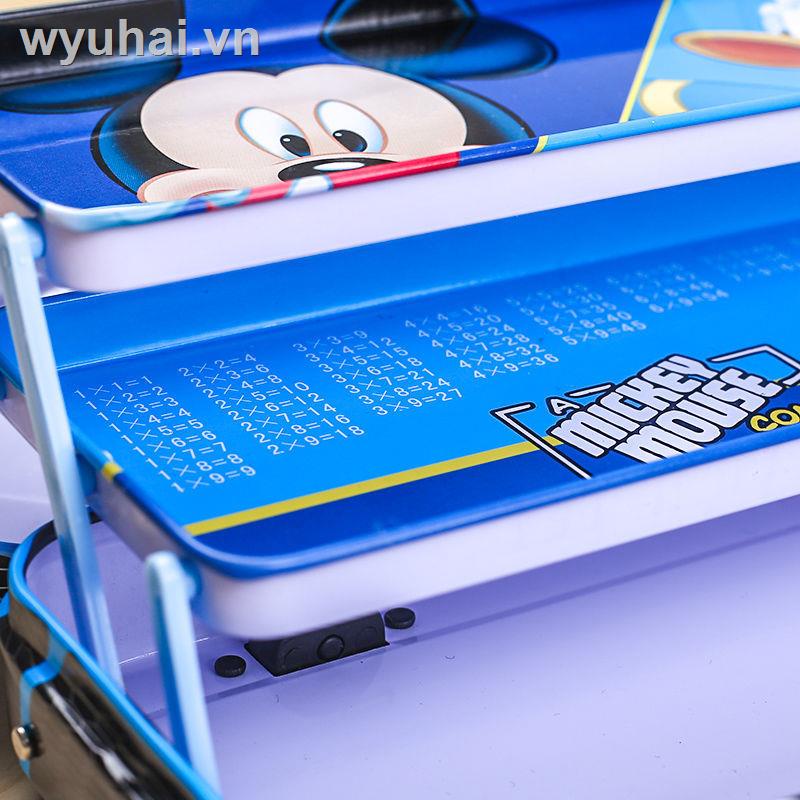 Hộp bút xe hơi Disney ba tầng bằng sắt sáng tạo đa dụng cho học sinh tiểu học
