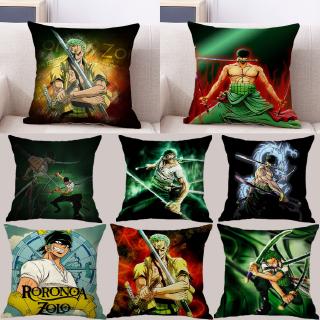 Vỏ Gối Vải Cotton In Hoạt Hình One Piece Dễ Thương