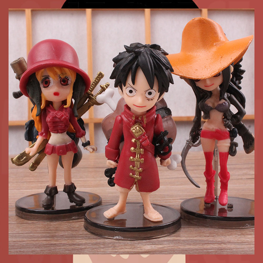 Set 9 Mô Hình Nhân Vật Phim Hoạt Hình One Piece Bằng Pvc