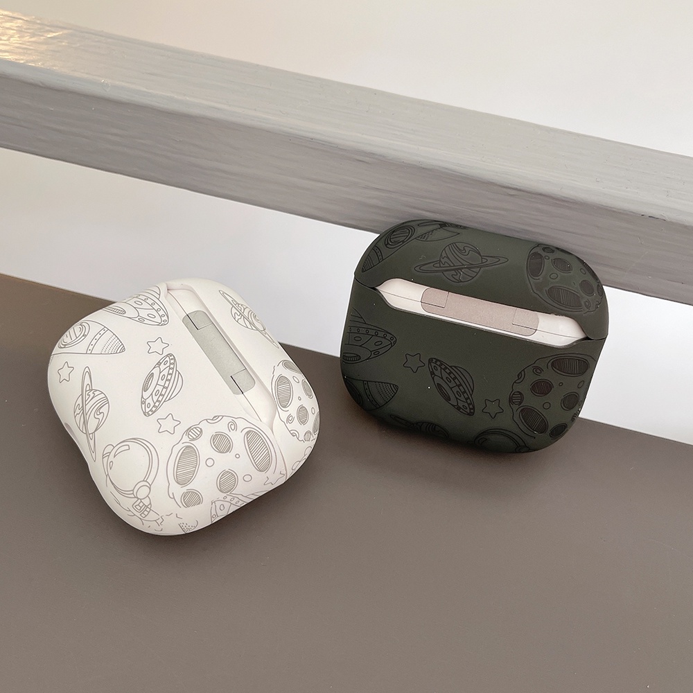 Vỏ Bảo Vệ Hộp Sạc Tai Nghe AirPods Pro AirPods1 2 3 Bằng Silicon Họa Tiết Răng Cưa Độc Đáo Thời Trang