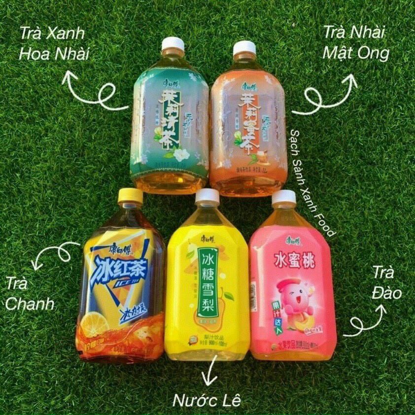 Nước ép trái cây - Nước lê - nước đào - trà nhài - trà nhài mật ong - trà xanh - trà tranh