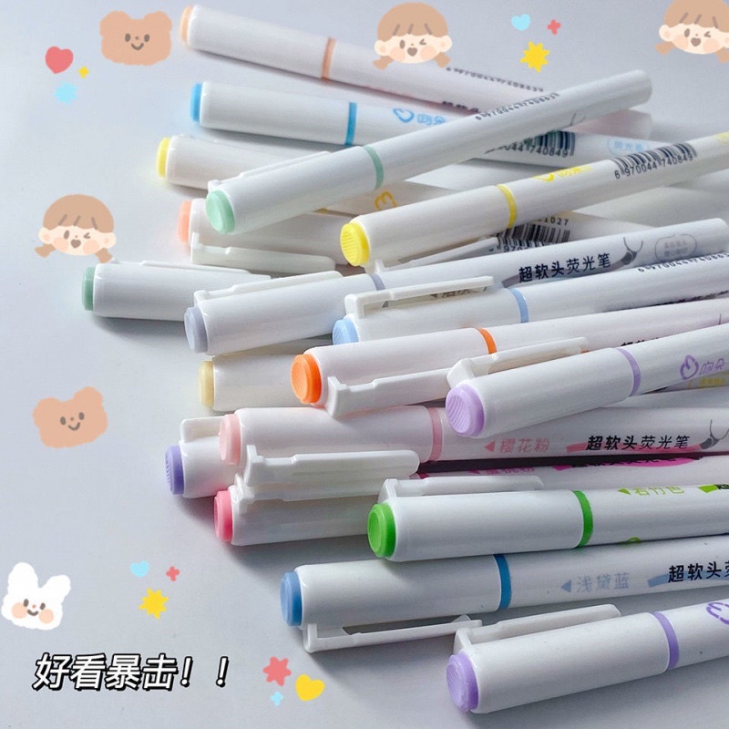 Set 6 bút highlight nhiều màu pastel ✨✨✨✨