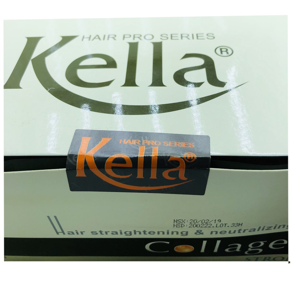 Duỗi Kella Kem Duỗi Tóc Kella KEM DUỖI TÓC COLLAGEN KELLA STRONG-500ml *2 hộp xám( duỗi tóc thẳng tự nhiên ,mềm mượt)