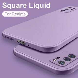 Ốp lưng điện thoại silicon mềm nhám cạnh vuông cho Realme 7i 6 6i 5i 5 Pro C2 C11 C17 Xt
