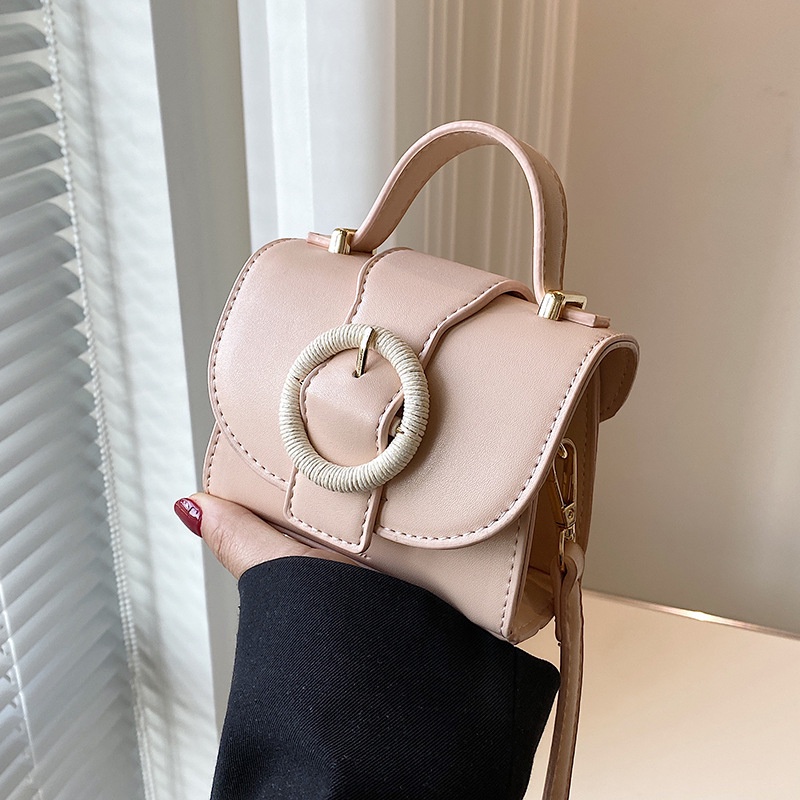 Túi Đeo Chéo Hình Vuông Màu Sắc Đơn Giản Dễ Phối Đồ Phong Cách Hàn Quốc Thời Trang Cho Nữ