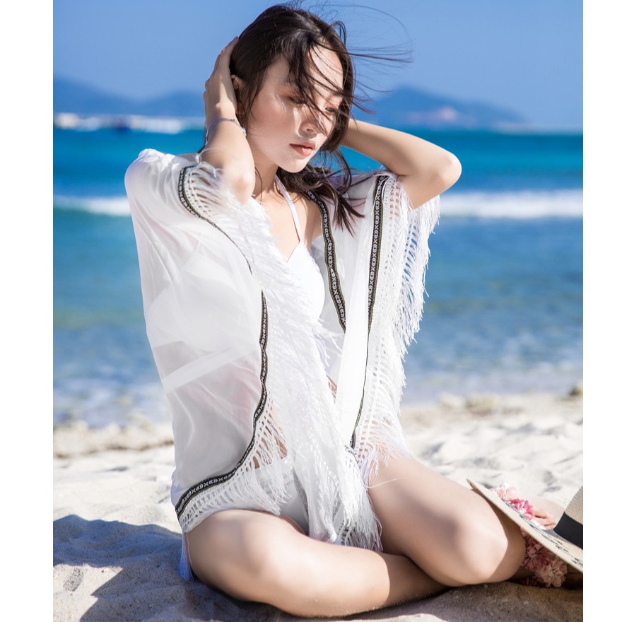 Áo Ren, Áo Cardigan Choàng Voan, Áo Khoác Kimono Mỏng Đi Biển SAVVY Shop | BigBuy360 - bigbuy360.vn