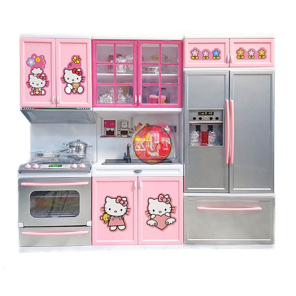 Bộ Đồ Chơi Nhà Bếp Hello Kitty Cho Bé (Cam Kết Hàng Như Ảnh, Lỗi 1 Đổi 1)