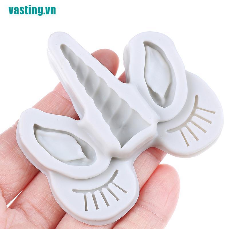 V☆Khuôn Làm Bánh / Sô Cô La / Kẹo Đường Hình Sừng Ngựa