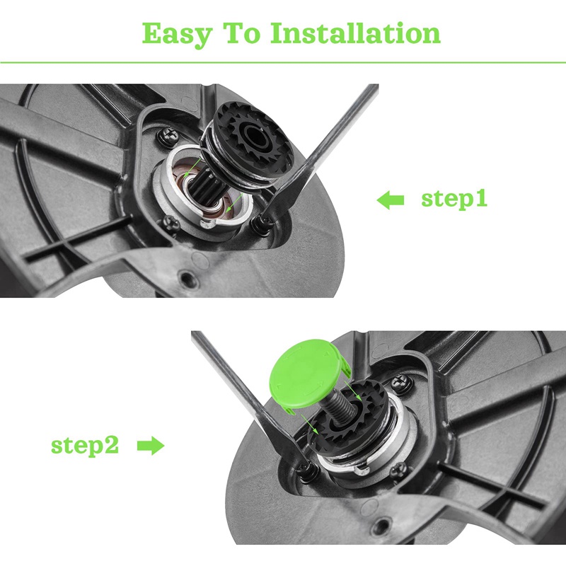 Cuộn Dây Đôi Thay Thế Cho Máy Cắt Cỏ Greenworks 2900719, 20ft 0.065Inch (4 Cuộn Dây + 1 Nắp)