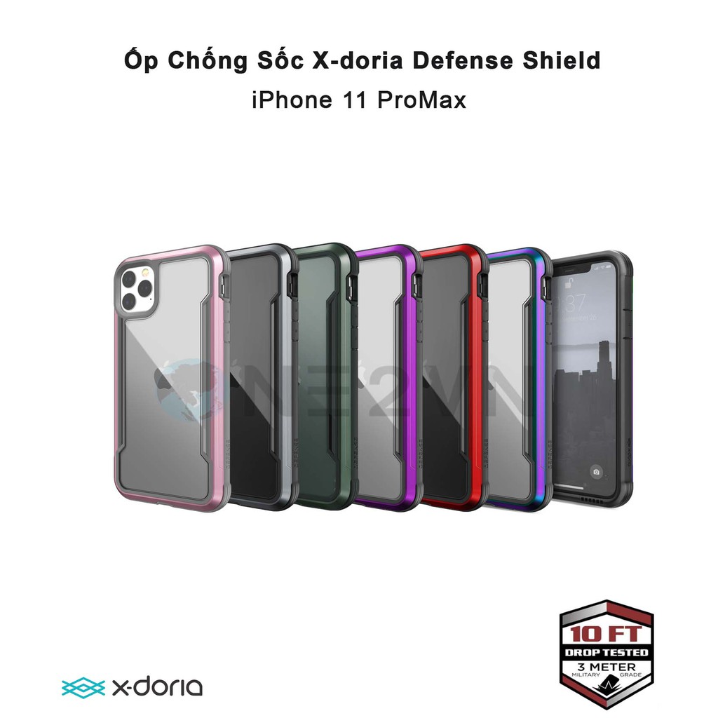 [X-Doria]  Ốp Bảo Vệ  Defense Shield Chống Sốc cho iPhone 11 Pro Max 6.5" (2019) - Hàng Chính Hãng